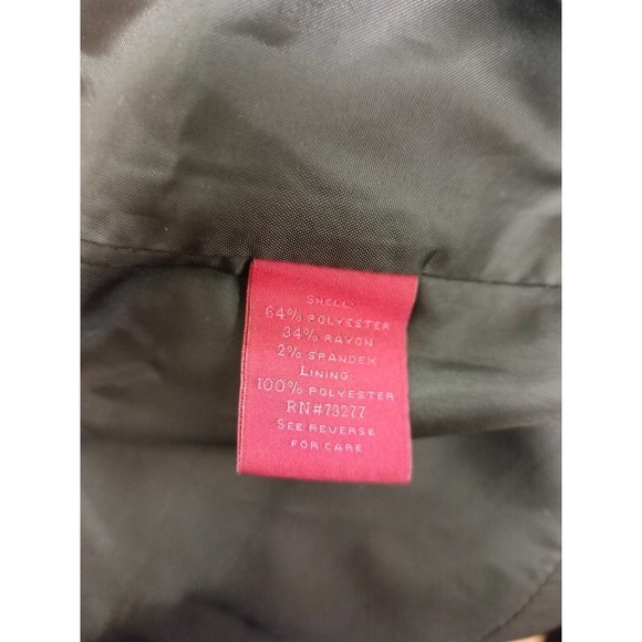 212 Women Size 12 Charcoal Gray Grey Black Plaid Work Suit Skirt - Picture 4 of 5